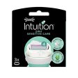 Wilkinson Sword Intuition Sensitive Care - Pack de 3 Recambios de Cuchillas Autoadaptables de 4 Hojas para Mujer - Kit de Depilación Femenina Intuition Embalaje Deteriorado Sale