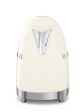 Hervidor eléctrico SMEG KLF04CREU con Control de Temperatura, 2400 W, 1.7 litros, Crema Embalaje Deteriorado Hot on Sale