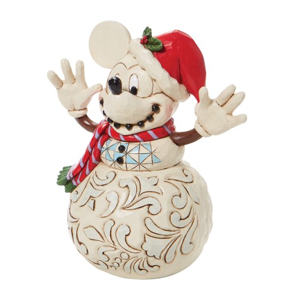 Enesco 6008976 - Disney Traditions: Figura decorativa de muñeco de nieve Mickey Mouse For Cheap