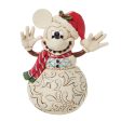 Enesco 6008976 - Disney Traditions: Figura decorativa de muñeco de nieve Mickey Mouse For Cheap