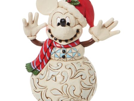 Enesco 6008976 - Disney Traditions: Figura decorativa de muñeco de nieve Mickey Mouse For Cheap