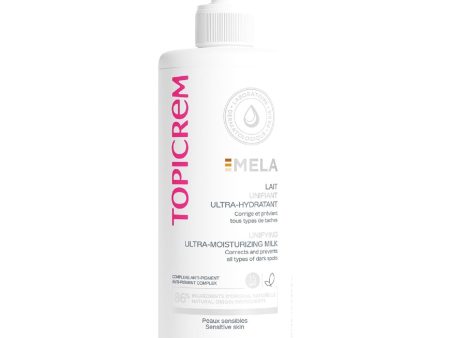 Topicrem - Leche corporal ultra hidratante Mela - Hidratación intensa y unifica el tono de la piel - Protección SPF15 - Textura fluida y fragancia floral - Para pieles sensibles - 500 ml (Cad: 30 09 2026) Fashion