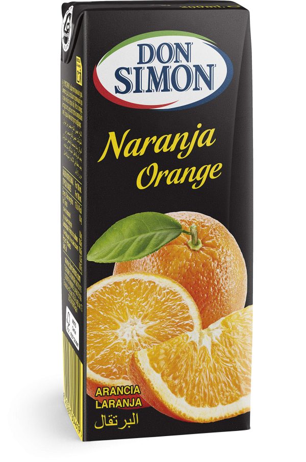 Zumo de naranja Don Simon de 200ml Embalaje Deteriorado (Cad: 25 12 2024) For Sale