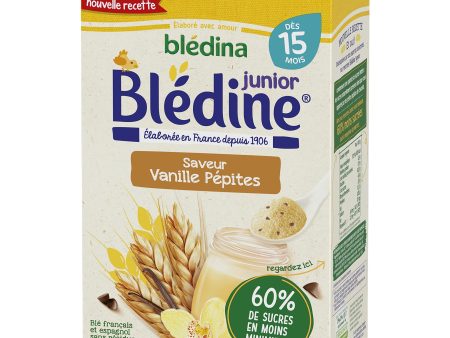 Blédina Blédine Junior - Céréales Bebé Desayuno - Sabor Vainilla Pepitas - A partir de 15 Meses (Pack de 4x400g) Embalaje Deteriorado (Cad: 26 07 2024) Cheap