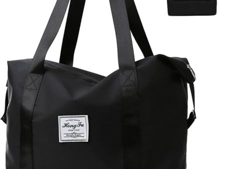 Bolsa de viaje de separación plegable grande Negro Bolsa de equipaje impermeable Fashion